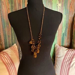 Chan Luu Tiger Eye necklace with sterling silver clasp